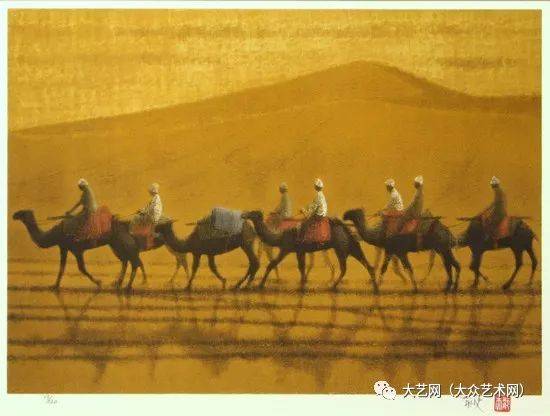 大众艺术网:一位丝绸之路大漠敦煌的忠诚传道者 -- 日本最有影响力画家平山郁夫《丝路》主题传世绘画作品