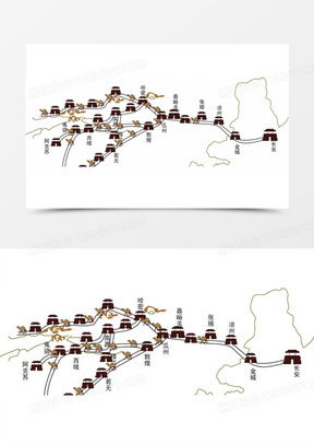 丝绸之路素材 丝绸之路图片 丝绸之路免费模板下载 熊猫办公