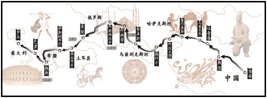 在(12分)阅读材料,完成下列要求。 历史地图包含了政治、经济、文化等多种信息。图1古丝绸之路示意图图2 1840年的世界经济比较图1和图2,提取两项有关世界历史变迁的信息,并结合所学知识予以说明。